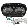 FOR Harley gliding motorcycle headlights. (Dual LED projector headlights with Angle eyes for Harley Davidson Harley Road glide 2004-2014 FLTRModel)