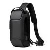 Anti Theft Sling Bag Waterproof Chest Bag Crossbody Backpack w USB Charge Port